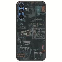 Aesthetic Black Samsung Galaxy M15 5G Black TPU (Μαύρη Σιλικόνη)