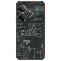 Aesthetic Black Realme GT 6T 5G Black TPU (Μαύρη Σιλικόνη)