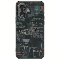 Aesthetic Black iPhone 16 Plus Black TPU (Μαύρη Σιλικόνη)