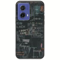 Aesthetic Black Motorola Moto G85 5G Black TPU (Μαύρη Σιλικόνη)