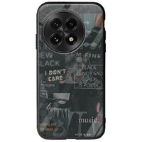 Aesthetic Black OnePlus 13 5G Groove TPU (Tempered Glass και TPU)