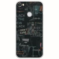 Aesthetic Black Xiaomi Redmi Note 5A Prime Flexible TPU (Διάφανη Σιλικόνη)