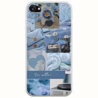 Aesthetic Blue Google Pixel 2XL Flexible TPU (Διάφανη Σιλικόνη)