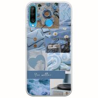 Aesthetic Blue Huawei P30 Lite Flexible TPU (Διάφανη Σιλικόνη)