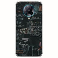 Aesthetic Black Xiaomi Poco F2 Pro Flexible TPU (Διάφανη Σιλικόνη)