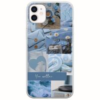 Aesthetic Blue iPhone 12 mini Flexible TPU (Διάφανη Σιλικόνη)