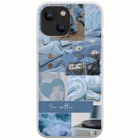 Aesthetic Blue iPhone 13 mini Flexible TPU (Διάφανη Σιλικόνη)