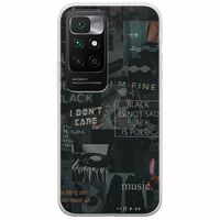 Aesthetic Black Xiaomi Redmi 10 Flexible TPU (Διάφανη Σιλικόνη)