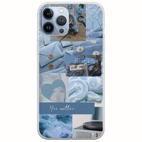 Aesthetic Blue iPhone 12 Pro Flexible TPU (Διάφανη Σιλικόνη)