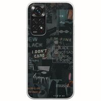 Aesthetic Black Xiaomi Redmi Note 11 / 11s Flexible TPU (Διάφανη Σιλικόνη)