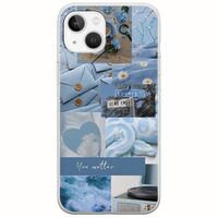 Aesthetic Blue iPhone 14 Flexible TPU (Διάφανη Σιλικόνη)