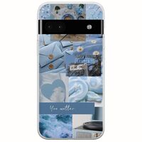 Aesthetic Blue Google Pixel 6a 5G Flexible TPU (Διάφανη Σιλικόνη)