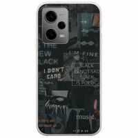 Aesthetic Black Xiaomi Poco X5 5G Flexible TPU (Διάφανη Σιλικόνη)
