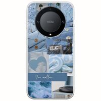 Aesthetic Blue Honor Magic 5 Lite 5G Flexible TPU (Διάφανη Σιλικόνη)