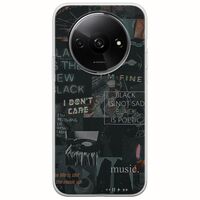 Aesthetic Black Xiaomi Redmi A3 Flexible TPU (Διάφανη Σιλικόνη)