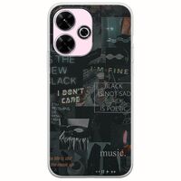 Aesthetic Black Xiaomi Redmi 13 4G Flexible TPU (Διάφανη Σιλικόνη)