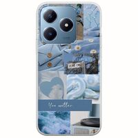 Aesthetic Blue Realme C63 Flexible TPU (Διάφανη Σιλικόνη)