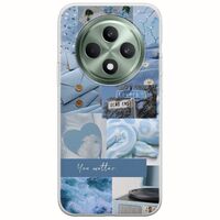 Aesthetic Blue Oppo Reno 12 F 5G Flexible TPU (Διάφανη Σιλικόνη)