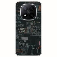 Aesthetic Black Xiaomi Redmi Note 14 Pro 5G Flexible TPU (Διάφανη Σιλικόνη)