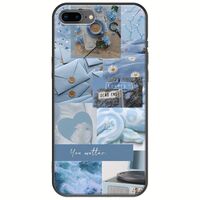 Aesthetic Blue iPhone 7 Plus Black TPU (Μαύρη Σιλικόνη)