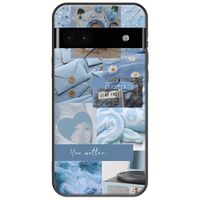Aesthetic Blue Google Pixel 6a 5G Black TPU (Μαύρη Σιλικόνη)