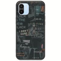 Aesthetic Black Xiaomi Redmi A2 Black TPU (Μαύρη Σιλικόνη)