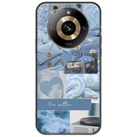 Aesthetic Blue Realme 11 Pro Plus 5G Black TPU (Μαύρη Σιλικόνη)