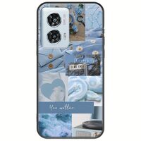 Aesthetic Blue Motorola Edge 50 Fusion 5G Black TPU (Μαύρη Σιλικόνη)