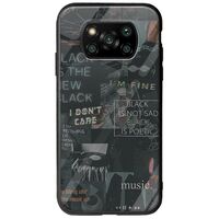 Aesthetic Black Xiaomi Poco X3 NFC / X3 Pro Groove TPU (Tempered Glass και TPU)