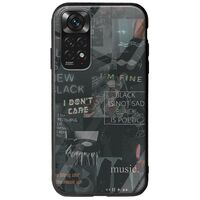 Aesthetic Black Xiaomi Redmi Note 11 / 11s Groove TPU (Tempered Glass και TPU)
