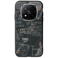 Aesthetic Black Xiaomi Redmi Note 14 Pro 5G Groove TPU (Tempered Glass και TPU)