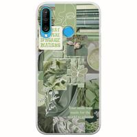 Aesthetic Green Huawei P30 Lite Flexible TPU (Διάφανη Σιλικόνη)
