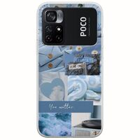 Aesthetic Blue Xiaomi Poco M4 Pro 4G Flexible TPU (Διάφανη Σιλικόνη)