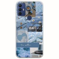 Aesthetic Blue TCL 305 / 306 / 30E / 30SE Flexible TPU (Διάφανη Σιλικόνη)