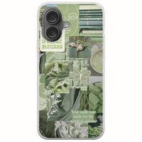 Aesthetic Green iPhone 16 Plus Flexible TPU (Διάφανη Σιλικόνη)