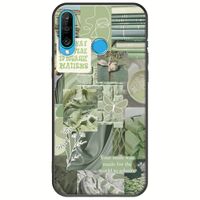 Aesthetic Green Huawei P30 Lite Black TPU (Μαύρη Σιλικόνη)