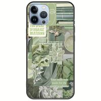 Aesthetic Green iPhone 12 Pro Black TPU (Μαύρη Σιλικόνη)