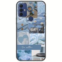 Aesthetic Blue TCL 305 / 306 / 30E / 30SE Black TPU (Μαύρη Σιλικόνη)