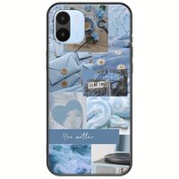 Aesthetic Blue Xiaomi Redmi A2 Black TPU (Μαύρη Σιλικόνη)