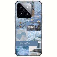 Aesthetic Blue Xiaomi 14T 5G Black TPU (Μαύρη Σιλικόνη)