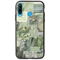 Aesthetic Green Huawei P30 Lite Groove TPU (Tempered Glass και TPU)