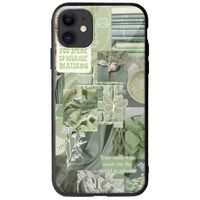 Aesthetic Green iPhone 11 Groove TPU (Tempered Glass και TPU)