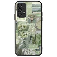 Aesthetic Green Samsung Galaxy A13 4G Groove TPU (Tempered Glass και TPU)