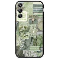 Aesthetic Green Samsung Galaxy A05s Groove TPU (Tempered Glass και TPU)