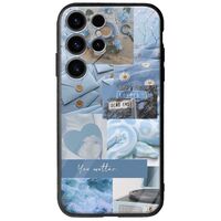 Aesthetic Blue Samsung Galaxy S25 Ultra 5G Groove TPU (Tempered Glass και TPU)