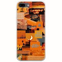 Aesthetic Orange iPhone 7 Plus Flexible TPU (Διάφανη Σιλικόνη)