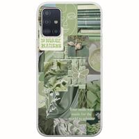 Aesthetic Green Samsung Galaxy A71 Flexible TPU (Διάφανη Σιλικόνη)