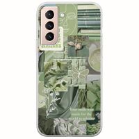 Aesthetic Green Samsung Galaxy S21 FE 5G Flexible TPU (Διάφανη Σιλικόνη)