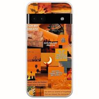 Aesthetic Orange Google Pixel 6a 5G Flexible TPU (Διάφανη Σιλικόνη)