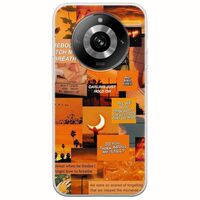Aesthetic Orange Realme 11 Pro 5G Flexible TPU (Διάφανη Σιλικόνη)